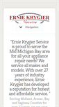 Mobile Screenshot of erniekrygierservice.com